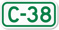 Parking Space Sign C-38