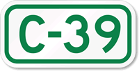 Parking Space Sign C-39
