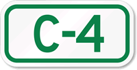 Parking Space Sign C-4