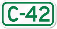 Parking Space Sign C-42
