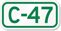 Parking Space Sign C-47
