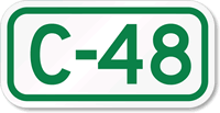 Parking Space Sign C-48