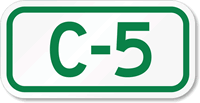 Parking Space Sign C-5