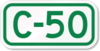 Parking Space Sign C-50