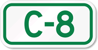 Parking Space Sign C-8