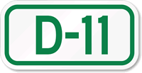 Parking Space Sign D-11