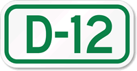 Parking Space Sign D-12