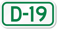 Parking Space Sign D-19