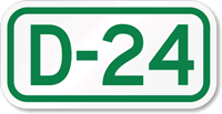 Parking Space Sign D-24