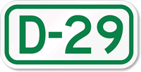 Parking Space Sign D-29