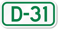 Parking Space Sign D-31
