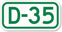 Parking Space Sign D-35