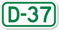 Parking Space Sign D-37
