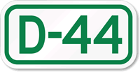 Parking Space Sign D-44