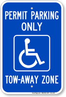 Georgia Accessible Permit Parking Only Sign