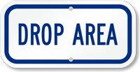Drop Area Golf Recreation Sign