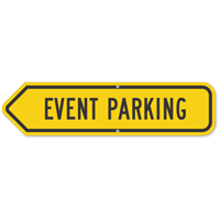 Event Parking Sign