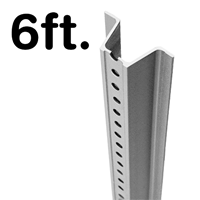 7' Sign Posts, U-Channel Sign Post Kit - 7' Tall, Standard (2-1/4 Wide) Green Baked Enamel Posts (Medium Weight), 2.25x84
