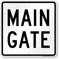 Main Gate ID Sign