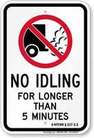 State Idle Sign for New York