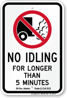 State Idle Sign for Texas