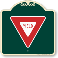 Yield Symbol Signature Sign, SKU: K2-1456