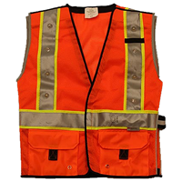 LED Safety Vest Orange