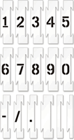 Interlocking Number Floor Stencil Set, 0-9