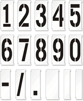 Interlocking Number Floor Stencil Set, 0-9