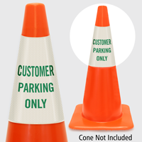 Customer Parking Only Cone Collar
