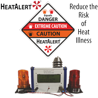 HeatAlert Heat Index Monitoring and Alerting System Sign