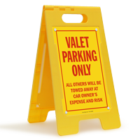 Valet Parking Only Free-Standing Sign