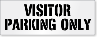 Visitor Parking Only Stencil