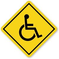Handicapped On-Board Car Hang Tag and Label