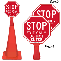 Stop Exit Only Do Not Enter STOP Sign