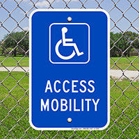 Access Mobility Handicap Parking Signs
