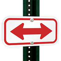 Bidirectional Arrow Signs
