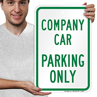 COMPANY CAR PARKING ONLY Parking Signs