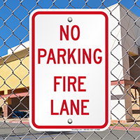 Delaware Fire Lane No Parking Signs