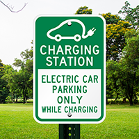 Charging Station Electric Car Parking Signs
