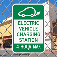 Electric Vehicle Charging Station Signs 