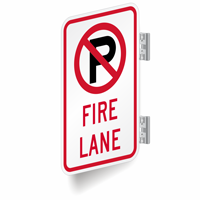 Fire Lane Signs (with No Parking Symbol)