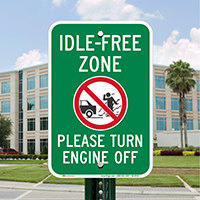 Idle-Free Zone, Turn Engine Off Signs