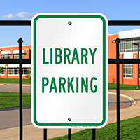 LIBRARY PARKING Signs