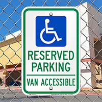 Texas Reserved Parking, Van Accessible Signs