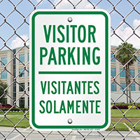 Bilingual Visitor Parking Signs