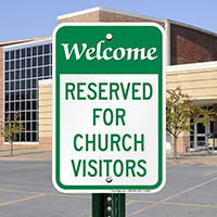 Welcome Church Visitors Signs