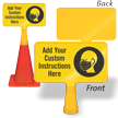 Add Your Custom Face Covering Instructions ConeBoss Sign