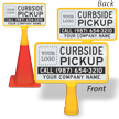 Custom Curbside Pickup ConeBoss Sign