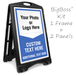 Add Photo or Logo BigBoss Portable Custom Sidewalk Sign